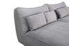 Casa Racine Modern Grey Fabric Modular Couch Sectional Sofa