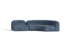 Casa Forman Modern Blue Fabric Modular Sectional Sofa