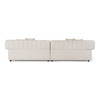 Casa Moreno Modern Beige Fabric 4-Seater Couch Sofa