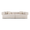 Casa Moreno Modern Beige Fabric 4-Seater Couch Sofa