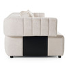 Casa Moreno Modern Beige Fabric 4-Seater Couch Sofa
