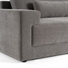 Casa Loki Modern Grey Fabric Right Facing Sectional Sofa