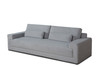 Casa Loki Modern Grey Fabric 4-Seat Couch Sofa