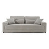 Casa Loki Modern Grey Fabric 3-Seat Couch Sofa