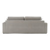 Casa Loki Modern Grey Fabric 3-Seat Couch Sofa