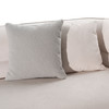 Casa Gypsy Modern Off-White Fabric Curved Sectional Sofa