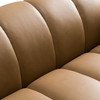 Modern Tan Leather Couch Sofa