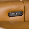 Modern Brown Leather Couch Sofa w/ 2 Recliners
