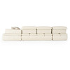 Italian Modern Beige Fabric Modular Sectional Sofa