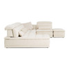 Italian Modern Beige Fabric Modular Sectional Sofa