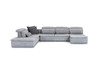 Italian Modern Grey Fabric Modular Sectional Sofa