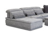 Italian Modern Grey Fabric Modular Sectional Sofa