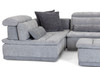 Italian Modern Grey Fabric Modular Sectional Sofa