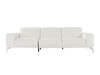 Italian White Leather Couch Sofa