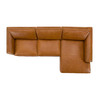 Modern RAF Cognac Leather Sectional Sofa