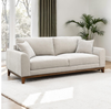 Watton Mid-Century Modern Chenille Light Gray Couch Sofa