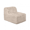 Modular Design Taupe Faux Fur, Compressed High Density Foam Couch Sofa