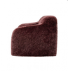 Furniture of America Faux Fur Accent Chair – Oversized Plush Compressed Lounge Seating Red Wine FM67009RD-CH