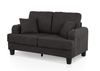 Furniture of America Dark Grey Fabric Couch Loveseat USB-A & USC-C Charging Port SL6936DG-LV-PK