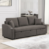 Furniture of America Gray Couch Sofa Bed With Pull Out Sleeper FM6963GY-PK