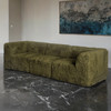 Furniture of America Olive Green Faux Fur, Compressed Foam Couch Sofa FM62102GR-SF-PK