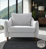 Furniture of America Light Grey Chenille Lounge Chair FM61004LG-CH