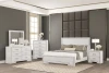 Furniture of America - Basilone Queen Bed in Rustic White