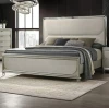 Furniture of America - Sheridan Queen Bed in Dark Walnut/White