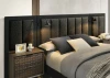 Furniture of America - Chalfont Queen Bed w/ Wall Panel in Dark Brown