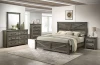Furniture of America - Britonale E.King Bed in Rustic Gray