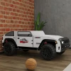 Furniture of America - Twin Size Overlander Car Bed in Black/White