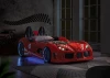 Furniture of America - Trackster Twin Car Bed in Red