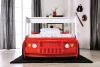 Furniture of America - Firestall Twin Bed in Red