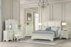 Furniture of America - Stella Mia E.King Panel Bed in Creamy White