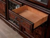 Furniture of America - Picardy Hutch & Buffet in Brown Cherry