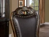 Furniture of America - Lombardy Side Chair Set of 2 in Walnut/Dark Brown
