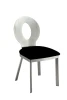 Furniture of America - Valo Side Chair Set of 2 in Silver/Black
