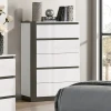 Furniture of America - Birsfelden Chest in White/Metallic Gray