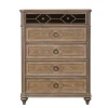 Furniture of America - Lyris Chest in Rustic Oak