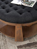 Furniture of America - Guis Round Coffee Table in Natural Tone/Dark Gray