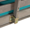 Furniture of America - Maui Convertible Sofa Daybed in Gray/Turquoise