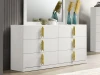 Furniture of America - Basildon Dresser in White/Gold