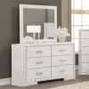 Furniture of America - Basilone Dresser in Rustic White
