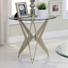 Furniture of America - Alvise End Table in Champagne