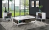 Furniture of America - Corinne End Table in White/Distressed Dark Oak