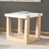 Furniture of America - Sundbry End Table, White/Natural