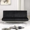 Furniture of America - Villeneuve Futon Sofa Bed in Black