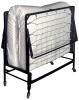 Furniture of America - Framos Rollaway Bed w/ 48" Mattress in Black/White