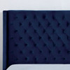 Cal King Size Ryleigh Navy Transitional Bed Frame (no mattress)