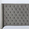 Cal King Size Ryleigh Grey Transitional Bed Frame (no mattress)